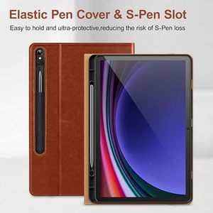 Pour Samsung Galaxy Tab S9 11 "Case <span class=keywords><strong>2023</strong></span> Release, housse de support Folio en cuir de qualité supérieure avec support S-Pen, veille/réveil automatique - Product Image 5