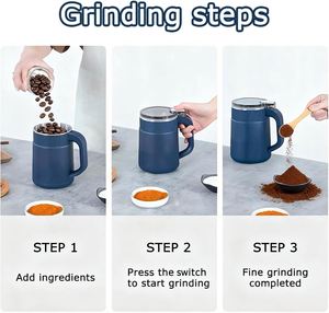New Coffee Bean Grain Electric Dry High-quality Factory Mixer Coffee <b>Grinder</b> Stainless Steel Automatic <b>Mini</b> Nuts Spice Blender - Product Image 3