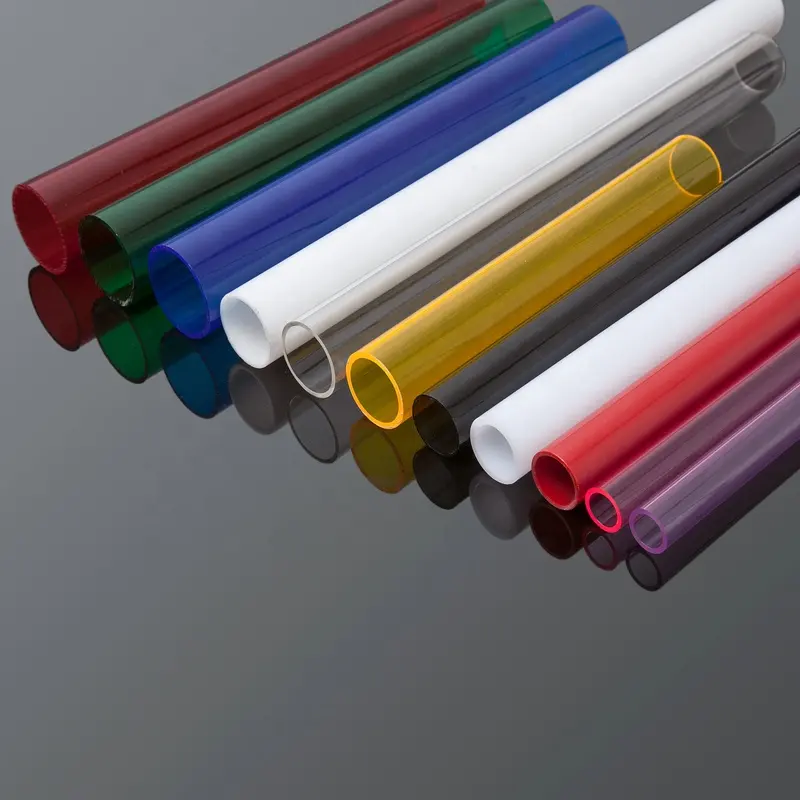स्पष्ट रंगीन प्रकाश customed तेज उच्च गुणवत्ता 5mm करने के लिए 500mm PMMA एक्रिलिक प्रकाश ट्यूब