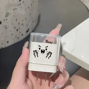 Emoticon Scissor tay sạc trường hợp bảo vệ, Cáp dữ liệu trường hợp bảo vệ, 18/20W sạc nhanh đầu chống phá vỡ Winder - Product Image 4