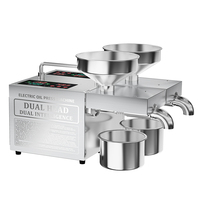 Mini presse à huile d'arachide en acier inoxydable B02S à double tête/extracteur d'huile froide de sésame de tournesol
