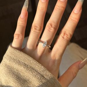 Luxury <b>Emerald</b> and Pink 5A Zircon Rhodium Plated 925 Sterling <b>Silver</b> Wedding <b>Ring</b> for Women-Party & Anniversary - Product Image 3