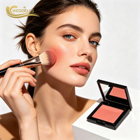 Fard à joues en poudre longue tenue avec une texture lisse et facile à estomper pour le maquillage quotidien et professionnel, fabricant de marques privées, vente en gros