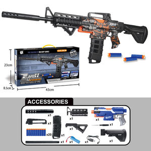 M416 완전 자동 소총 어린이를위한 부드러운 총알 공기총 슈팅 게임 소년을위한 플라스틱 부드러운 치킨 먹는 총 - Product Image 5