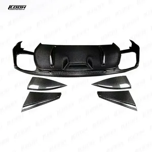 ICOOH Racing S Style Carbon Fiber Fibre Body Kit Rear Diffuser Lip For Porsche Panamera 971