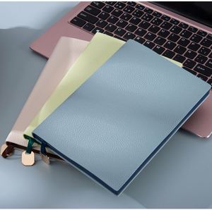 Libreta de Negocios A5 de Cuero Suave con Textura de Litchi, Personalizable, de Alta Apariencia, Cuaderno Grueso, Agenda Simple de Oficina - Product Image 3