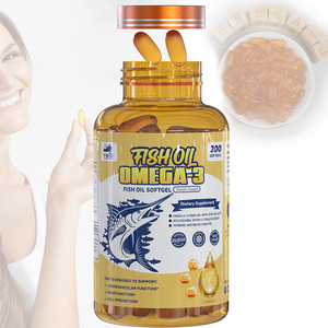 Gélules d'huile de poisson naturelle riche en oméga-3, nourrissent les cellules de la rétine et protègent la santé oculaire pour les employés de bureau OEM - Product Image 1