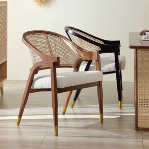 ชุดรับประทานอาหารไม้เนื้อแข็งเฟอร์นิเจอร์ร้านอาหารคาเฟ่หรูหราทันสมัย - Product Image 6