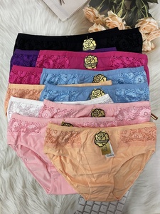 DIANA ROSE Bragas <span class=keywords><strong>de</strong></span> Algodón <span class=keywords><strong>de</strong></span> Punto Sólido para Mujer, Talla Grande, Uso Diario, Cintura Media, Cómodas, Transpirables, Ropa Interior <span class=keywords><strong>de</strong></span> Alta Calidad - Product Image 1