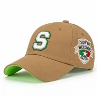 Gorra Deportiva Sidifer BSCI con Bordado 3D Personalizado, Visera Curva Profunda, 5 Paneles, Estilo A-Frame, Tipo Béisbol