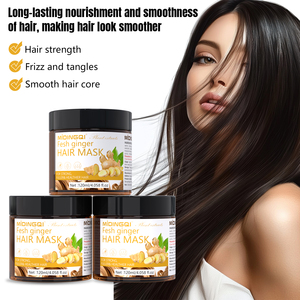 Crema Capilar de Cúrcuma, Colágeno y Queratina, Mascarilla Acondicionadora de Reparación Profunda, Control del Frizz, Nutritiva e Hidratante para Cabello Dañado, Seco y Encrespado - Product Image 3