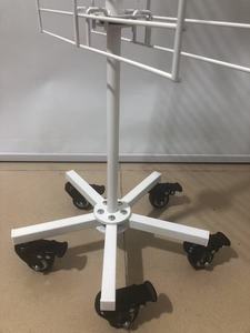 360 độ liên quan đến Double-Side sắt Net Rack hiển thị có thể tháo rời kim loại sàn đứng hiển thị đứng với Caster cho cửa hàng bán lẻ - Product Image 6