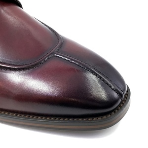 Chaussures habillées pour hommes en cuir véritable de haute qualité, faites à la main, avec surpiqûres, design bicolore, logo personnalisé, marque originale, confortables pour l'automne - Product Image 6