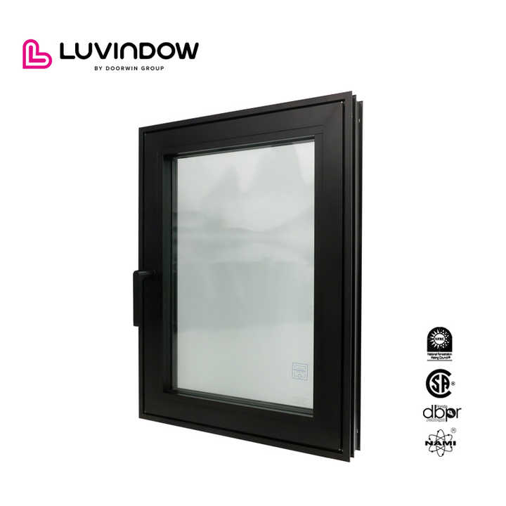 Sample Window Glasing 80S Ultra Slim Frame Triple Glazed Thermal Break Aluminium Tilt Turn ...