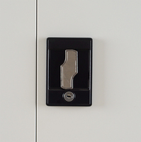 Armoire de classement métallique moderne à deux portes pour bureau, télétravail, école, hôpital – Conception pleine hauteur, rangement durable, serrure à came