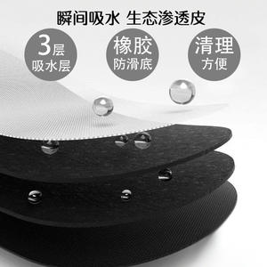 Alfombra de Baño Minimalista de Poliéster, Rectangular, Absorbente y Antideslizante para Baño - Product Image 4