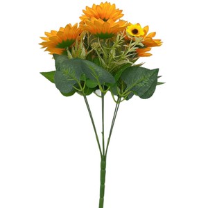 Fatto a mano simulato girasoli matrimonio casa mobili vasi di fiori finti eleganti decorazioni floreali - Product Image 5