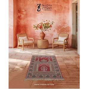 Alfombra de Oración de Lana de Primera Calidad, Diseño Divino, Antideslizante, Gruesa, Tipo Sajadah, para Uso en el Hogar y Viajes, Disponible para la Venta - Product Image 4