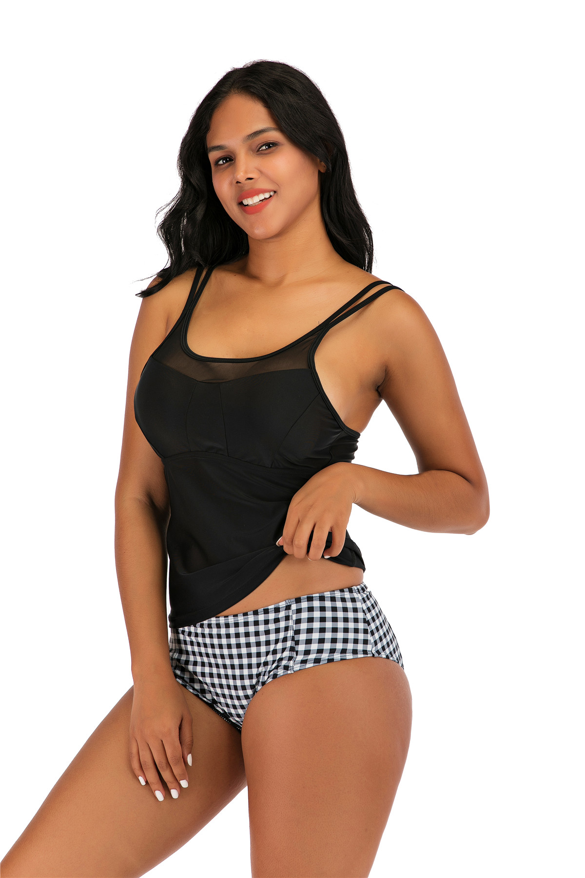 Hot sale two piece no shoulder sexy swimsuit bikini beach wear