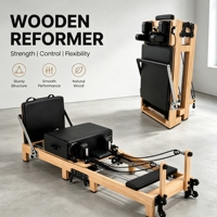 Appareil de Pilates Reformer, Cadillac, Ladder Barrel – Durable, réglable, en chêne, pliable, portable, multifonctionnel pour la maison, le yoga et le fitness