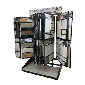 Stone Page Turn Stands Metal Frame Wing Rack Panel Granite Display Rack Showroom Plate Marble Turning-Page Ceramic Tile Display