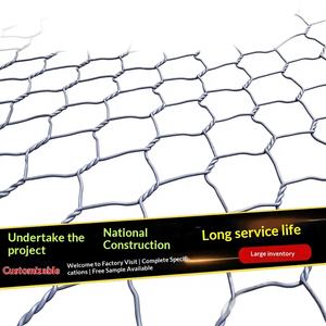 Gabionnet personnalisé en treillis métallique expansé à mailles hexagonales, cage de protection fixe, Renault Cushion, pour protection des pentes en zone fluviale et contrôle des inondations, usine - Product Image 5