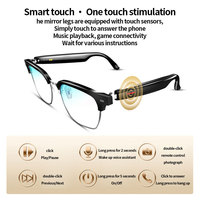Écouteurs sans fil demi-cadre cadre lunettes de soleil voix casque pour hommes femmes Bt Audio lunettes de soleil écouteur