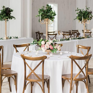 Mantel Redondo gáy nappe de bảng Mariage RONDE 60 <span class=keywords><strong>120</strong></span> inch vòng trắng bảng vải Khăn trải bàn đám cưới cho các sự kiện tiệc cưới - Product Image 4