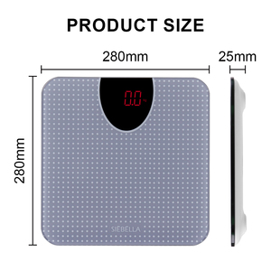 Écran LCD de charge USB de <span class=keywords><strong>type</strong></span> <span class=keywords><strong>C</strong></span> pour balance corporelle numérique domestique 180Kg antidérapant et rechargeable par USB - Product Image 4