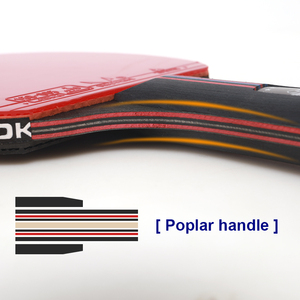 <span class=keywords><strong>Loki</strong></span> K4 ping pong BAT mái chèo 6.6mm độ dày 7 ply Chất lượng cao màu đen Poplar chuyên nghiệp bóng bàn vợt - Product Image 2