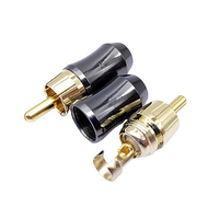 Fourniture du fabricant Connecteur rca de câble or mâle femelle en métal haut de gamme pour prise rca audio/vidéo de voiture