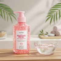 Gel douche parfumé pour le soin de la peau, gel douche moussant, rose, jasmin, osmanthus, fleur de cerisier, gel douche parfumé aux pétales de fleurs