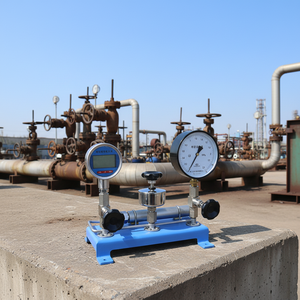 Shelok XY-6 / XY-60 Hand Pump <b>Gauge</b> Calibrator | 0-60 & Vacuum to -0.08 Manual Hydraulic Calibration - Product Image 1