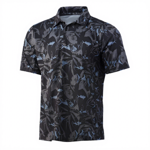 เสื้อโปโลตกปลาผู้ชาย แห้งเร็ว UPF 50 โพลีเอสเตอร์ 100% 160 กรัม แขนสั้น แบบสวม - Product Image 1