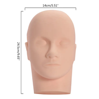BL Hot Style Haute Qualité Pratique Mannequin Têtes De Cils En Gros Silicone Extension De Cils Formation Mannequin Tête De Poupée