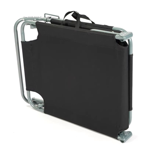 Lit de camping pliable rapide avec coussin rembourré, lit de couchage inclinable réglable, lit pliant léger pour les voyages et les stations balnéaires - Product Image 6