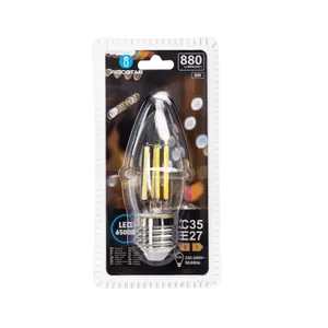 Bombilla LED de filamento C35 8W 6500K 880lm E27, ideal para iluminar espacios con luz blanca brillante. - Product Image 2