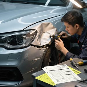 50 sets de formulaires de commande de travail en 2 exemplaires autocopiants avec système de détachement rapide, carnet de factures et de reçus - Product Image 2