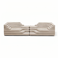 Canapé de terrasse rétro Desede Hill, module de forme spéciale, canapé en cuir artistique de designer, magasin de vêtements, hôtel, appartement, meubles