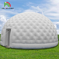 Dôme Igloo gonflable noir sur mesure, grandes chapiteau, Bar, Disco, fête, tente gonflable