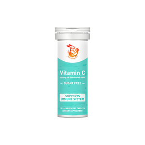Tabletas Efervescentes de Vitamina C Sin Azúcar con 1000mg de Vitamina C por Tableta, Apoya el Sistema Inmunológico, MOQ Bajo - Product Image 1