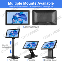 Monitor Layar Sentuh Kapasitif 10,1 Inci Untuk Toko Es Krim VESA 75 Tahan Air Tahan Debu Port VGA USB Harga Pabrik Langsung