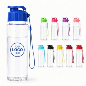 Botella de Agua Deportiva Personalizada para Mascotas, de Plástico, con Correa de Transporte, Portátil, a Prueba de Fugas, Transparente, para Gimnasio, Viajes al Aire Libre - Product Image 1