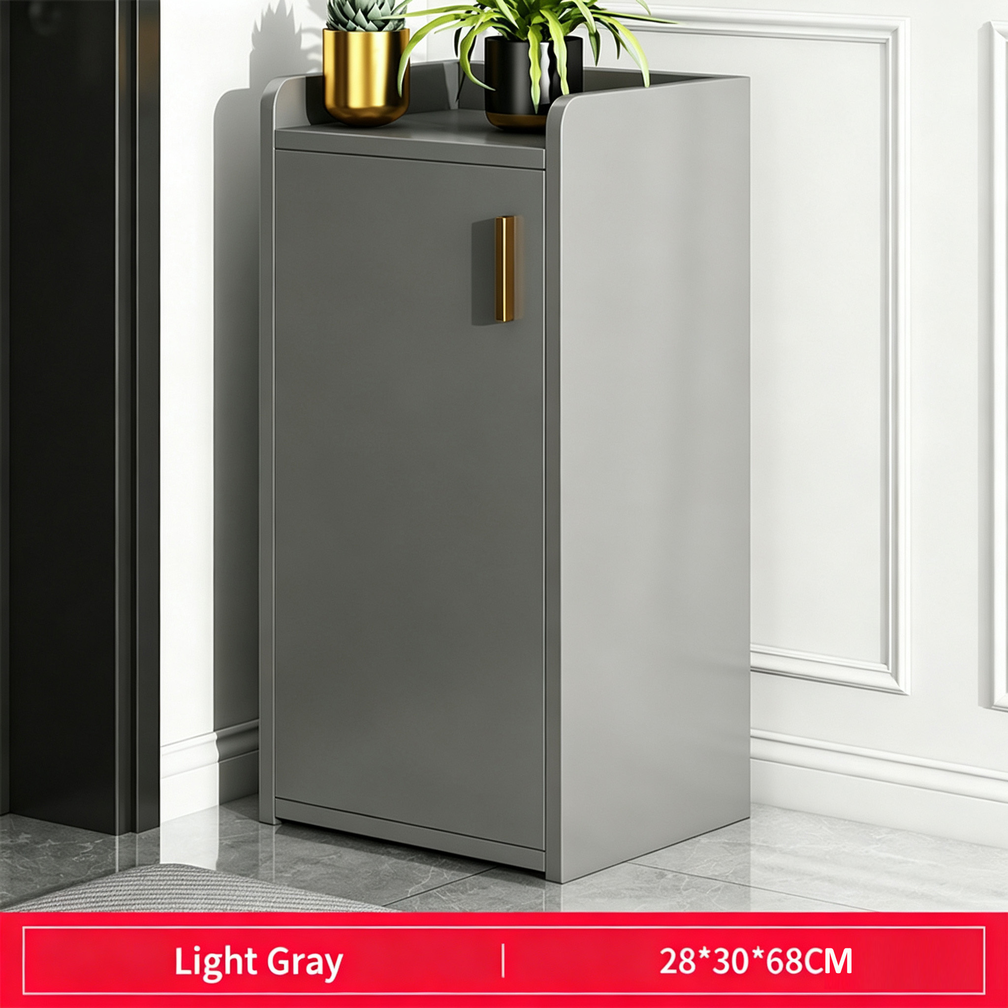 28/30/68 light gray cabinet door