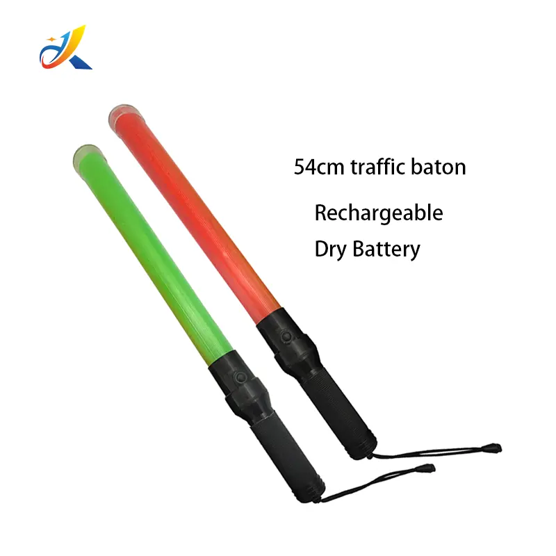 54cm không thấm nước di động LED nhấp nháy cảnh báo giao thông Baton ánh sáng có thể sạc lại giao thông Baton