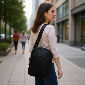 Bolso de Hombro para Mujer ClariSSa, Negro, Cierre de Cremallera Sintética, Uso Diario - Product Image 2