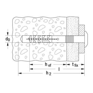 FISCHER - 48795 Hammerfix con cabeza avellanada elevada y tornillo de clavo galvanizado N P - EAN 4006209487952 ANCLAJES - Product Image 4