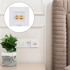 Placa frontal de pared de audio con conector banana de 85mm con 2 postes de encuadernación tipo conector banana - Product Image 5