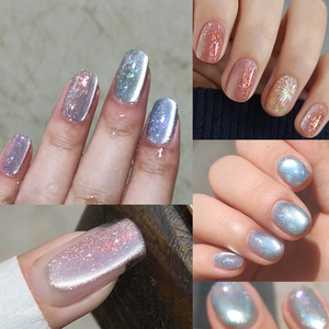 Vernis Gel UV Effet Œil de Chat 12 Couleurs, Paillettes Nuage Brocart, Sable Fluide Aurore, Cristal Mica, Magnétique LED, Personnalisable, Vente en Gros - Product Image 2