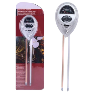 Argent 3 en 1 jardinage plante <span class=keywords><strong>pot</strong></span> <span class=keywords><strong>de</strong></span> fleurs <span class=keywords><strong>testeur</strong></span> sol humidimètre/PH mètre/Illuminance mètre - Product Image 2